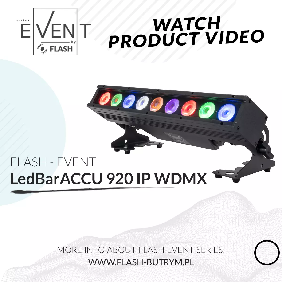 SEE PRODUCT VIDEO - LedBarACCU 920 IP WDMX